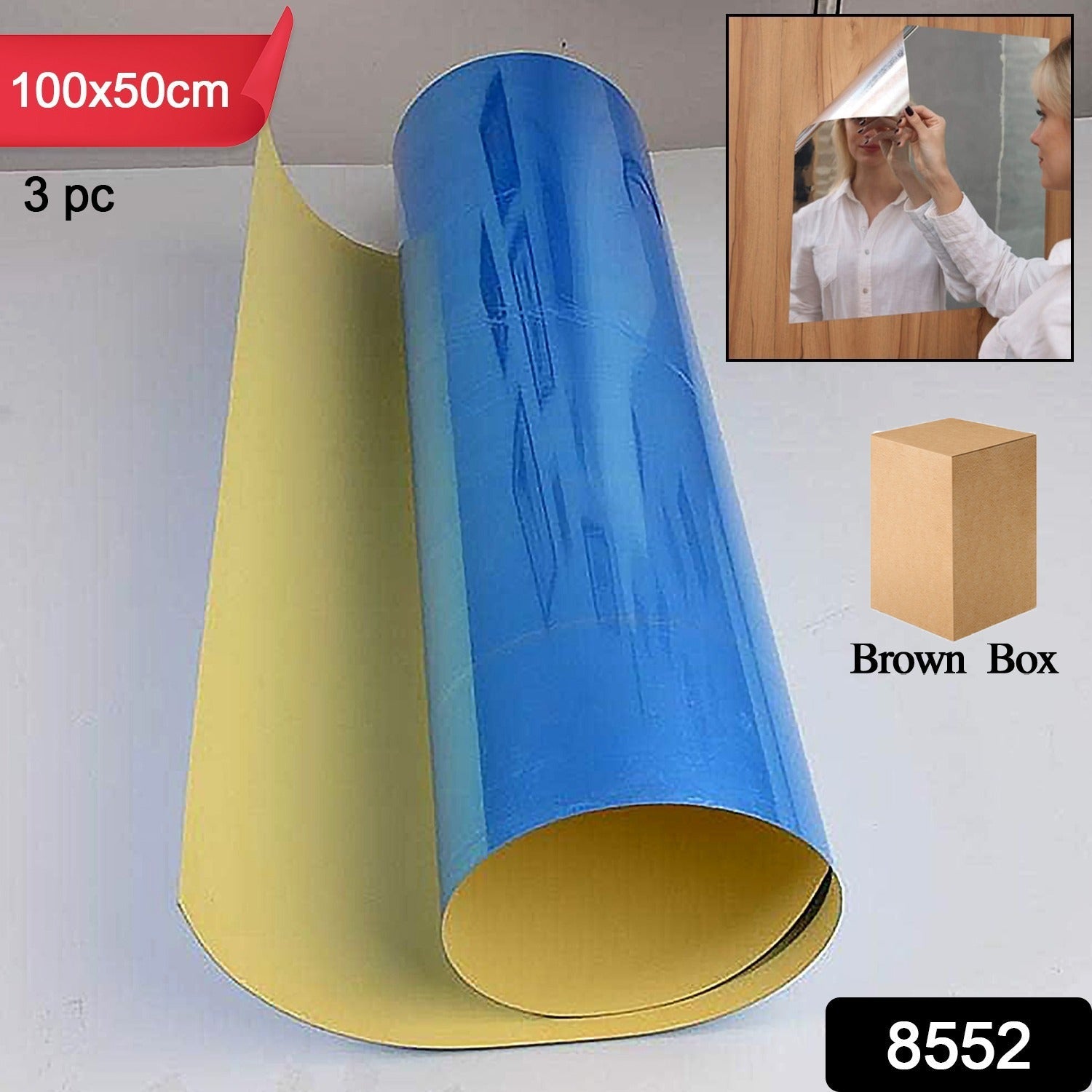 3D Mirror Wall Stickers Wall Mirror Decorative Mirror Paper for Home, Living Room Wall, Bedroom Wall, TV Backdrop Use Paper (100×50 Cm / 3 Pc ) 3D Mirror Wall Stickers Wall Mirror Decorative Mirror Paper for Home, Living Room Wall, Bedroom Wall, TV Backdrop Use Paper (100×50 Cm / 3 Pc )